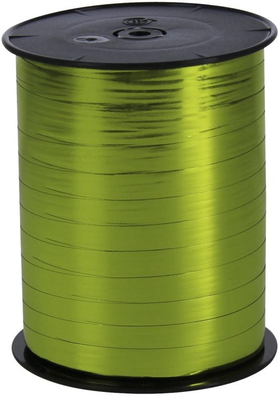Clairefontaine Metallic Counter Ribbon Rolls, 7 mm x 250 m - Lemon Green