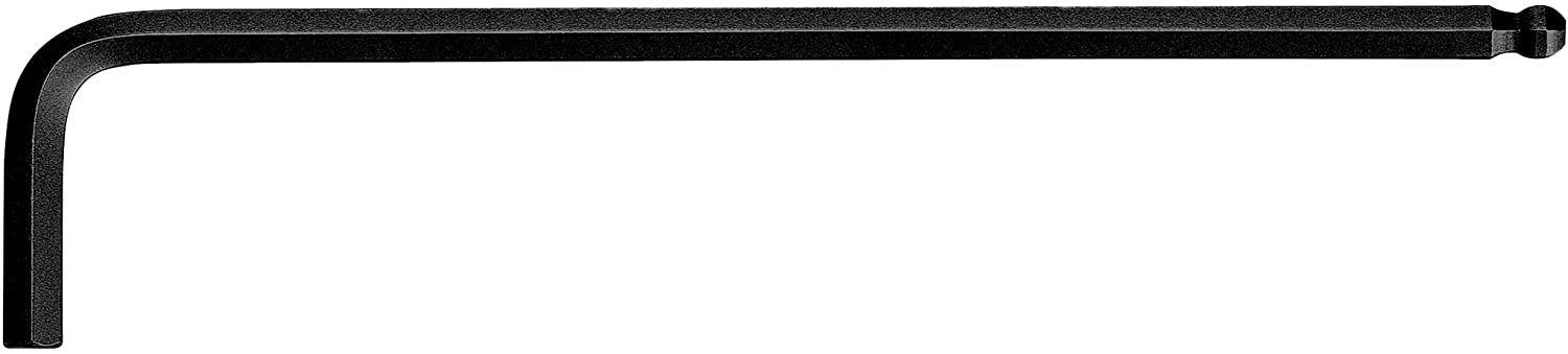 KS Tools 151.2914 Ball ended hexagon key wrench phosphate finish, long, 14mm, Black