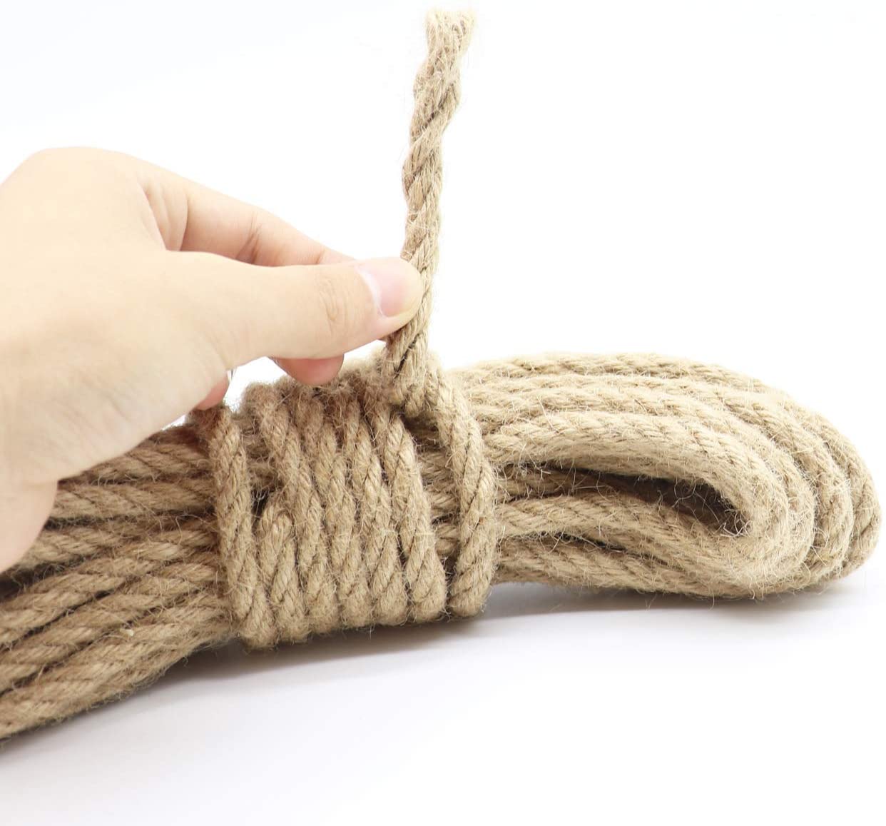 KuTi Kai Natural Hemp Cord Ropes and Strong Jute Rope Sash,Multi Purpose Utility Sisal Twine Rope (6mm-10M(32ft)) - Image 4
