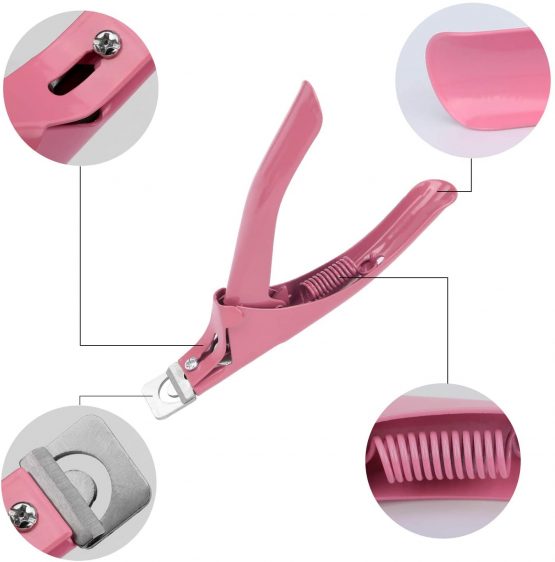 MWOOT 3 Pieces False Nails Clipper Artificial Fake Nail Tips Cutter,Stainless Steel Rustproof Nail Catcher Kit Trimmer Manicure Pedicure Tool for Gel Acrylic Nail - Image 4
