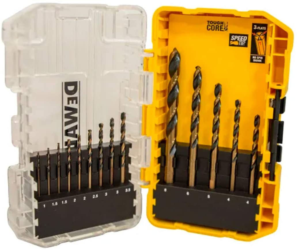 DEWALT 14PC BLACK AND GOLD HSS DRILL SET, black & golden, 14mm - Image 4