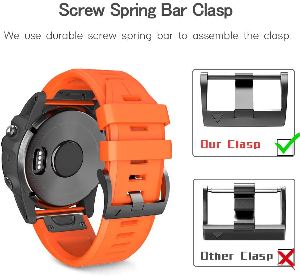 fenix 5 plus band size