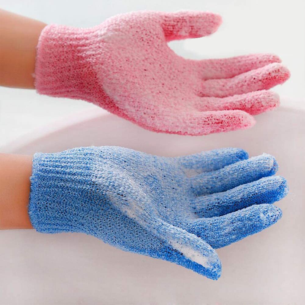 7 Pairs Double Sided Exfoliating Gloves Durable Face and Body Body ...