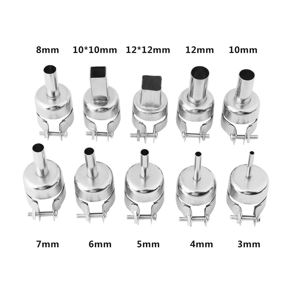 Heat Gun Nozzle Tools TOPINCN Welding Nozzles for Hot Air Soldering Station Repair Tools - 10Pcs/Set - Image 4