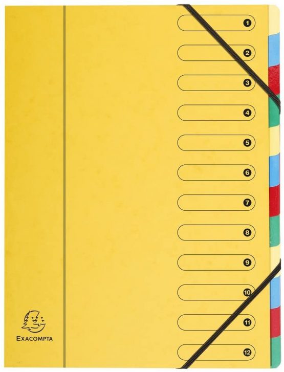 Exacompta 5212E Trieur Harmonika Windows Imprimees Nature Future 12 Compartments Laminated Card - Random Color - Image 2