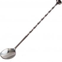 Vacu Vin Bar Spoon, Silicone, Silver, 9.5x33.6x2.8 cm
