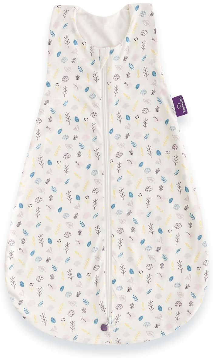 Träumeland S0200903 Summer Sleeping Bag LiebeMICH Cotton 70 cm Floral Design Without Optical Brighteners Multi-Coloured 240 g