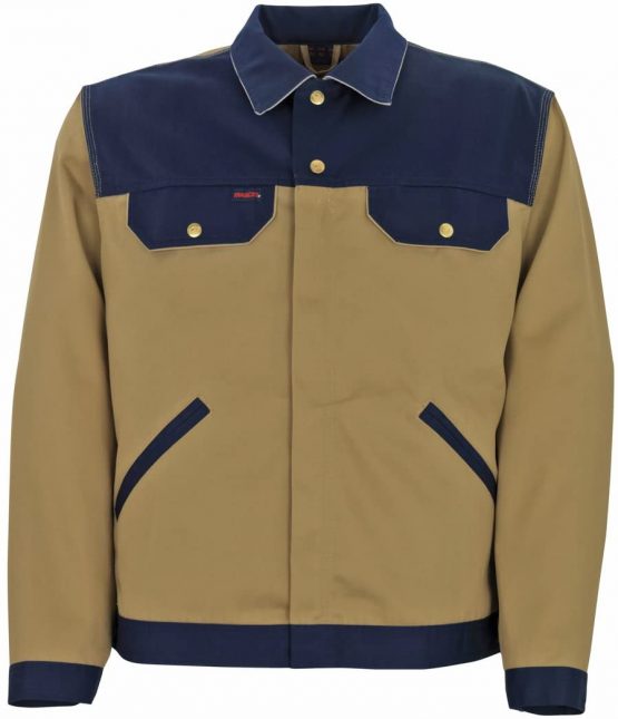 Mascot 00709-430-5188-C62 Work Jacket Victoria Size C62 in kaki/Marine Blue/Light Grey