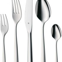 WMF 11.2091.6040 Cutlery Set 30-Piece for 6 People Boston Cromargan 18/10 Stainless Steel Polished Silver 43.9 x 27.3 x 6 cm