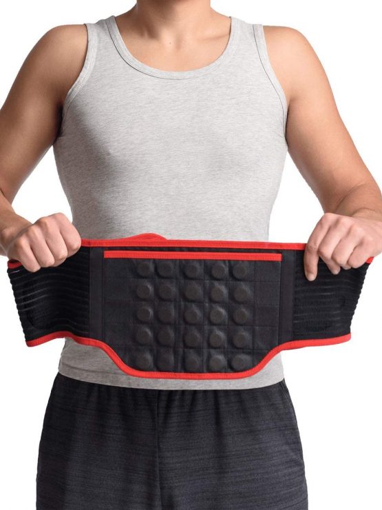 MAXAR BMS-511 Medium Bio-Magnetic Deluxe Back Support Belt Far Infared with Cera Heat Fabric - Image 3