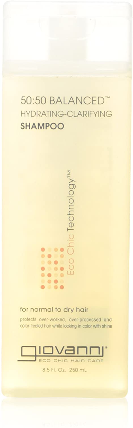 Giovanni - Shampoo 50:50 Balanced Hydrating-Clarifying For Normal To Dry Hair - 250 ml, 250 ml (Pack of 1)