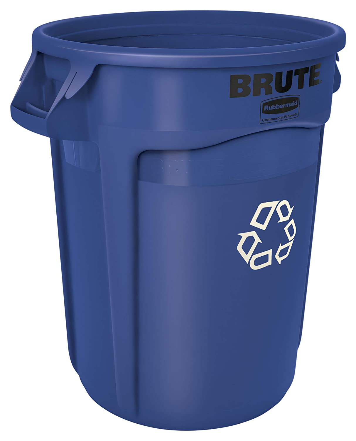 Rubbermaid Commercial Products Vented Brute Round Container 121 Litre Blue FG263273BLUE, Blue Rec
