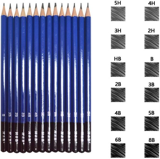 lunaoo Sketching Drawing Pencils Set, 36 PCS Art Supplies Artist Sketch Kit with Graphite Pencils Charcoal Pencil Set for Kids Adults - Image 4