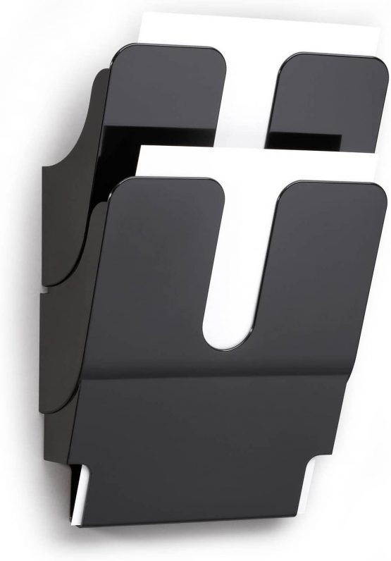 Durable FlexiPlus 2 1709008060 Literature Holder with 2 Compartments A4 Portrait - Black