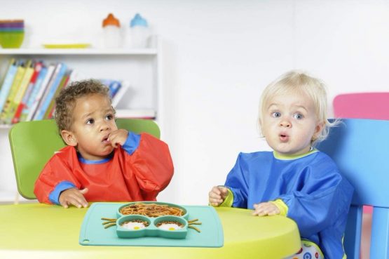 Silicone Divided Toddler Plates - Portable Non Slip Suction Plates for Children Babies and Kids BPA Free FDA Approved Baby Dinner Plate with Spoon Fork - Image 2