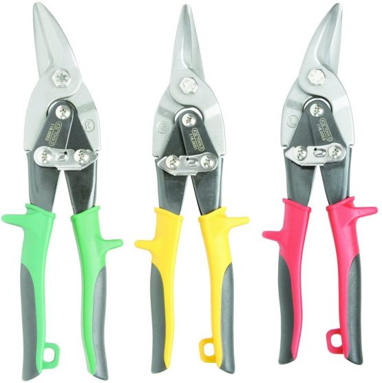 KS Tools 118.0050 Tin snips sheet metal shear set, 3 pcs - Image 3