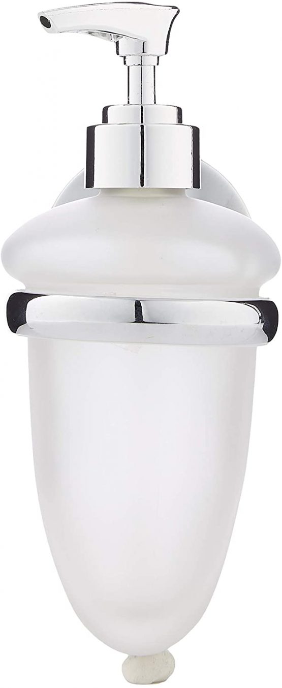 Croydex Hampstead Wall Mounted Soap Dispenser with Zinc Alloy Construction, Chrome - Image 2