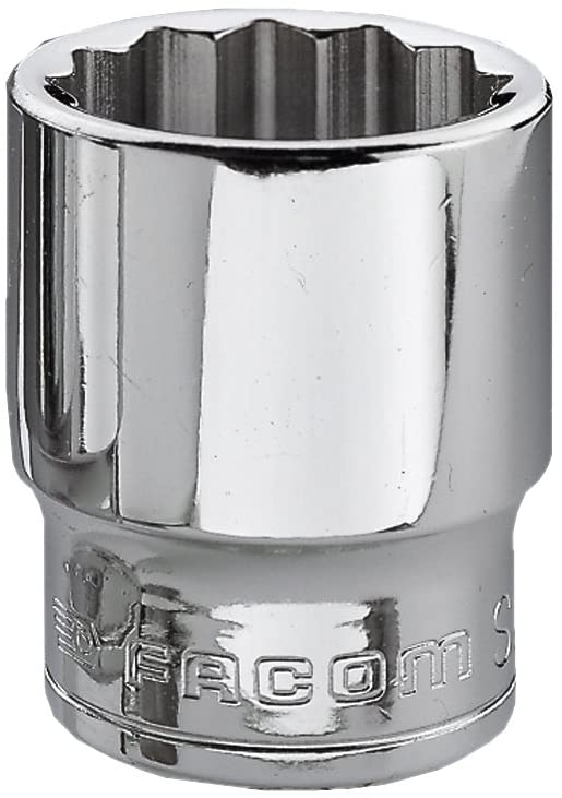 Facom J.15 Bi-Hex Socket, 3/8" Square Drive, 15mm, White