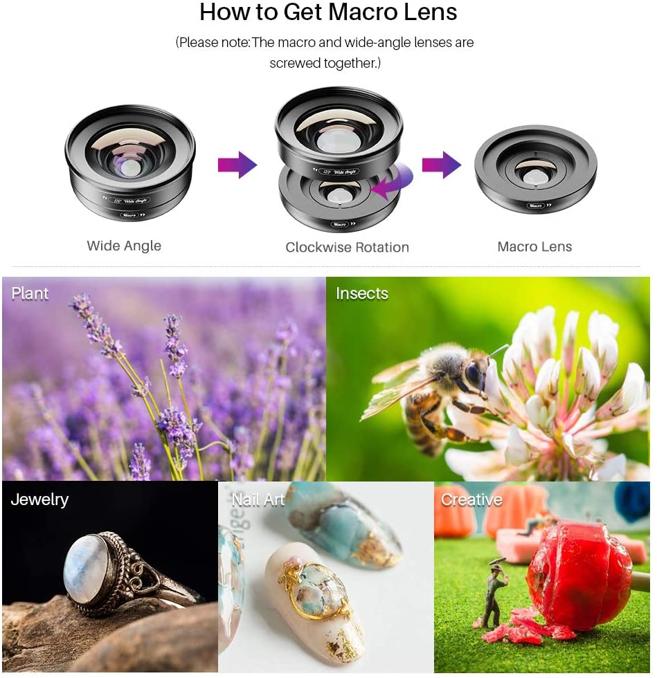 Apexel Camera Lens Kit High Power 28x HD Phone Telephoto Lens Works with iPhone Samsung Pixel Android Any Smartphones - Image 2