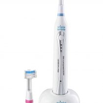 Triple Bristle Best Sonic Rechargeable Electric Toothbrush (3 Brush Head Design) Perfect Angle Bristles Clean Each Tooth 31,000 VPM