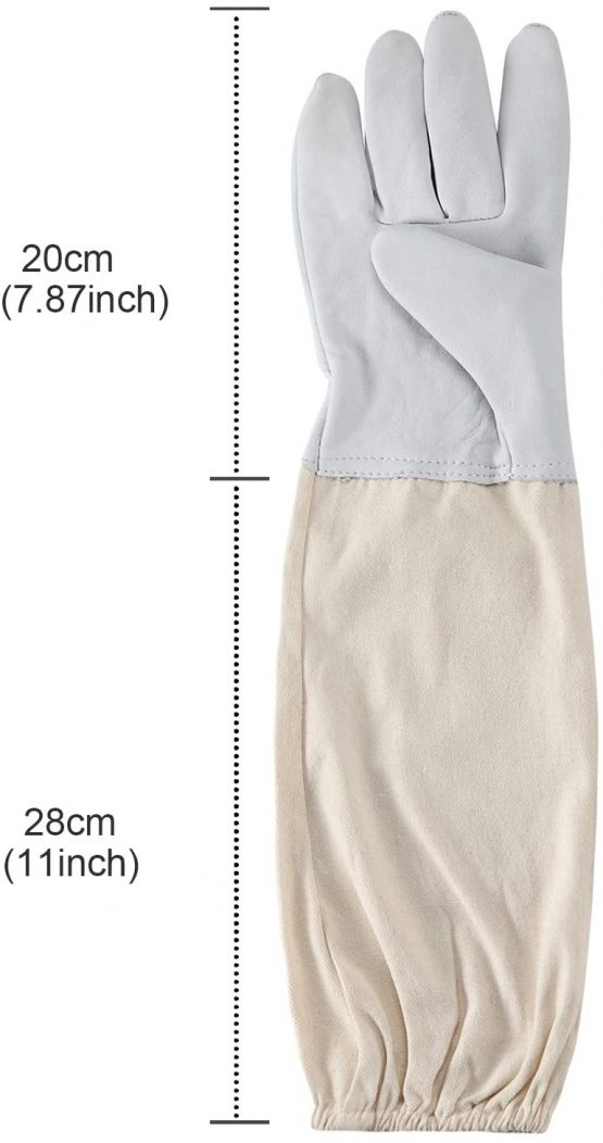 TINA Waterproof Beekeeping Gloves 48 cm,Beginner Beekeeper with Vented Sleeves Large - Image 3
