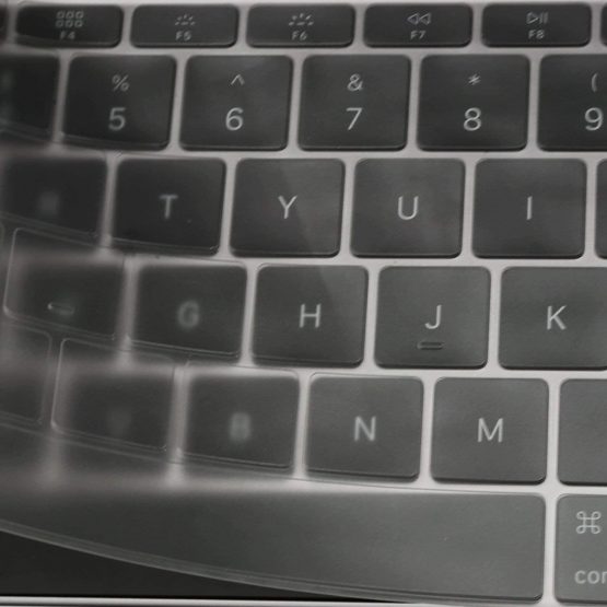 MOSISO EU/UK Keyboard Cover Compatible with MacBook Air 13 inch A1466 A1369 2010-2017&Compatible with MacBook Pro 13/15 inch (with/Without Retina Display, 2015 or Older Version), Clear - Image 3