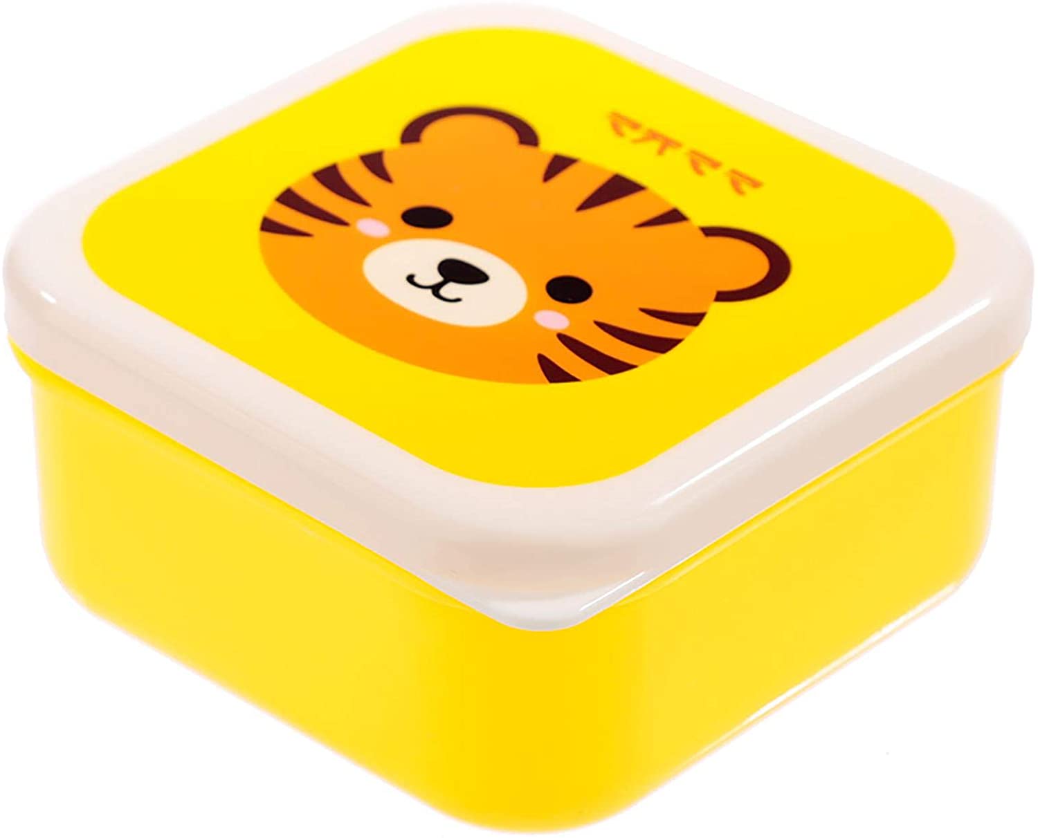 Puckator Cutiemals Reusable Lidded Snack Pot Lunch Box Set of 3, BPA Free PVC, Nursery School Travel Home - Image 4