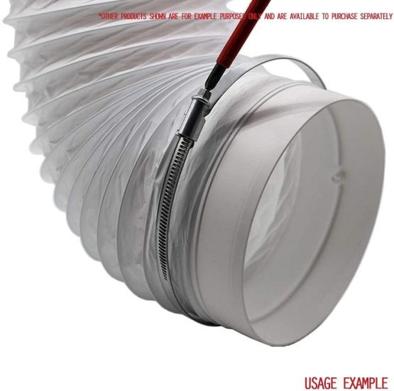 Kair Metal Hose Clip 100mm - 4 inch Ducting Clip for Flexible Hose - Image 4