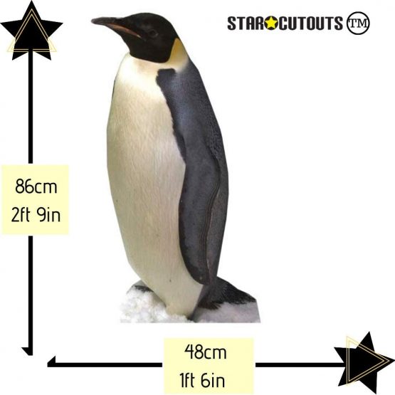Star Cutouts Ltd SC4009 Penguin Mini Perfect for Animal Cardboard Cutouts Height 86cm Width 48cm, Multicolour - Image 2