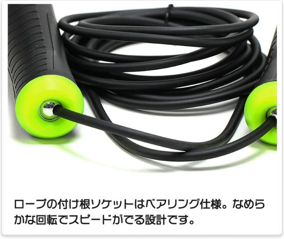 Nike Unisex's Speed Rope Weighted Black, One Size - Image 3