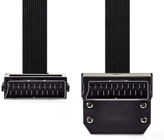 Nedis SCART Flat Cable, SCART Male - SCART Male, Black, 2.0 m - Image 2