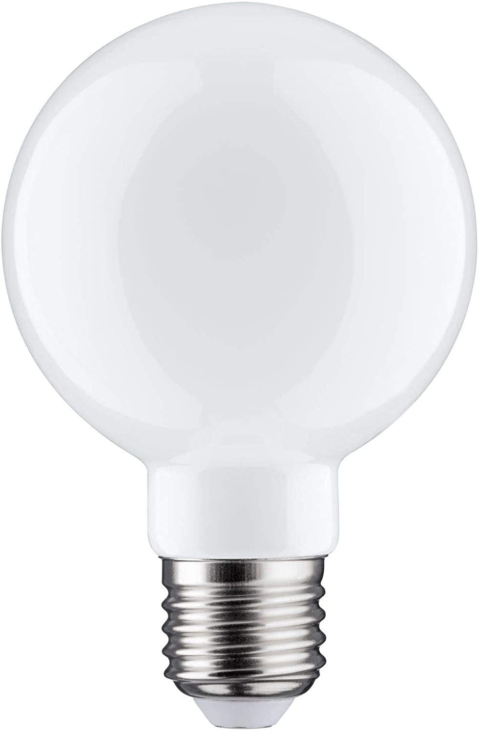 Paulmann 28701 LED Filament Globe lamp 7.5 watts lamp dimmable Opal 2700 K Warm White E27, 1 Stück (1er Pack)
