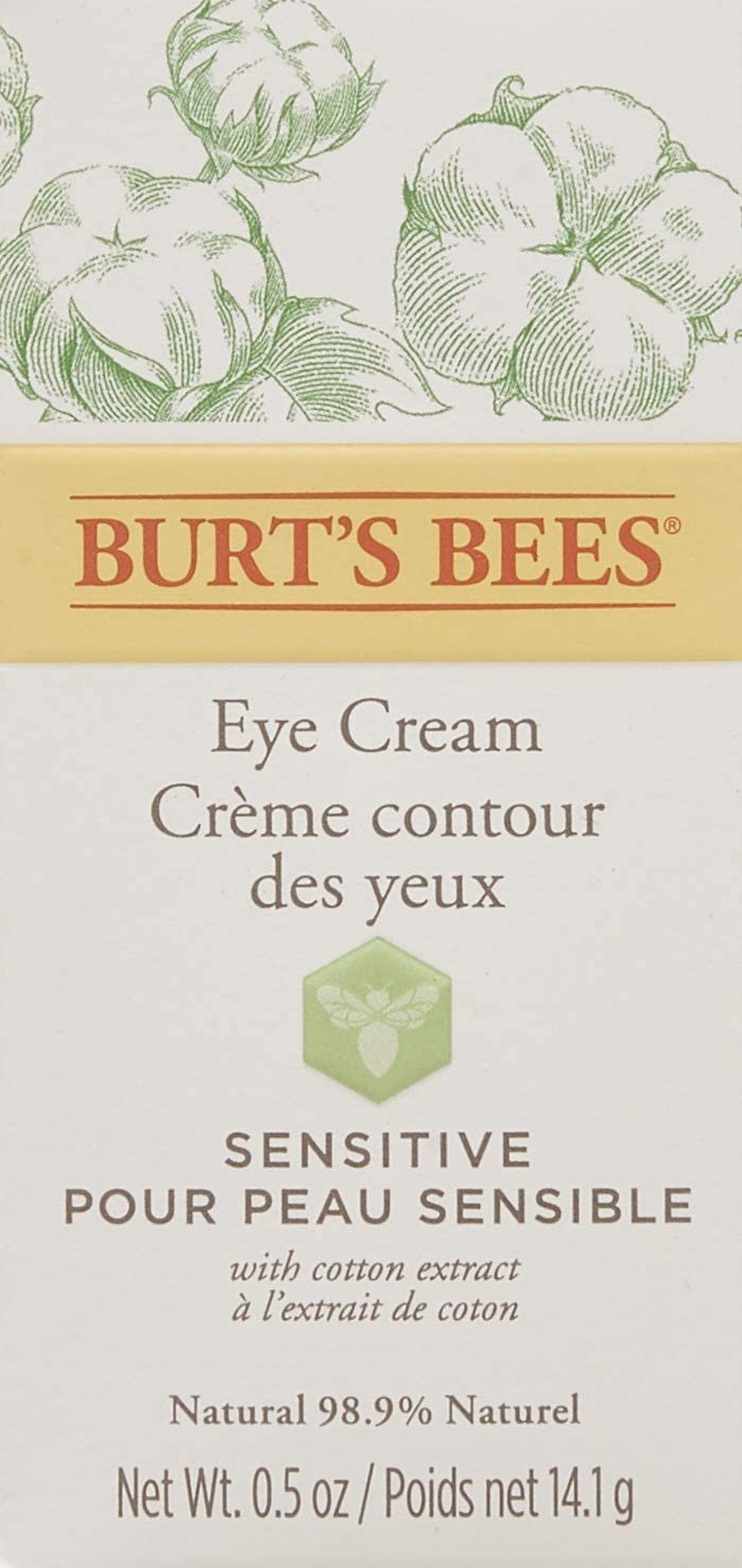 Burt's Bees 98.9% Natural Hydrating Daily Eye Cream Tube, Sensitive Formula, 14.1 g, 14.1 g (Pack of 1)