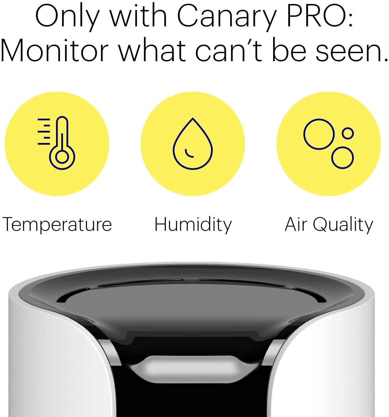 Canary Pro Indoor Home Security Camera 1080p HD WiFi IP, White - Image 2