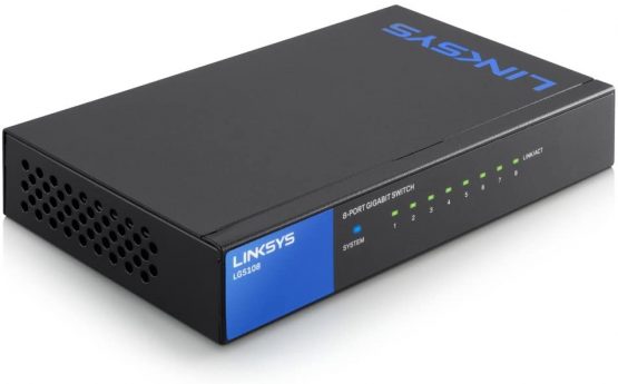 Linksys LGS108 Business 8 Port Desktop Gigabit Unmanaged Network Switch - Image 2
