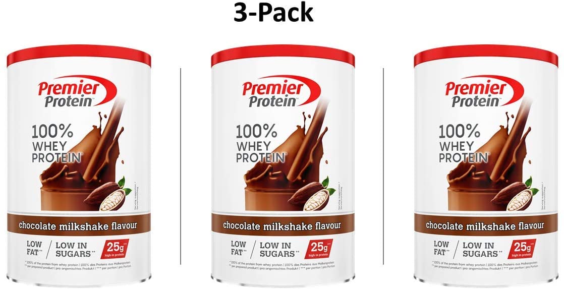 “Premier Protein 100 Whey Powder Chocolate Milkshake (3 x 315g) High