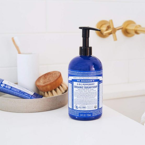 Dr. Bronner's Organic 4-in-1 Shikakai Peppermint Hand Soap - Image 3