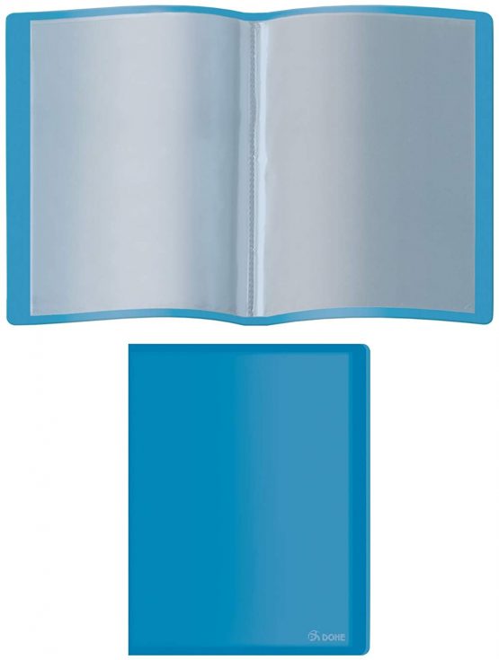 Dohe - Flexible Folder with 20 Pockets (80 Microns) - Blue