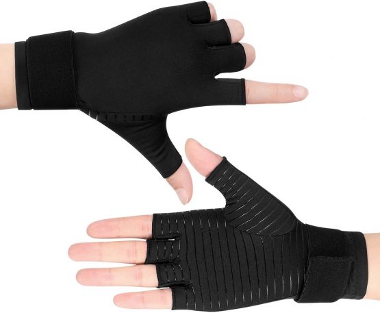 Healifty Compression Gloves Arthritis Gloves – Copper Fit Gloves for