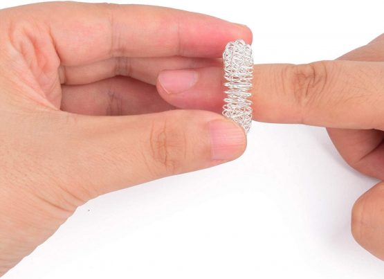 mciskin Spiky Sensory Finger Acupressure Ring Set,Spiky Sensory Ring/Bracelet Fidget Toy,Fidget Toy Relieves Stress Reducer, ADHD, Anxiety, and Autism(13PCS) - Image 3