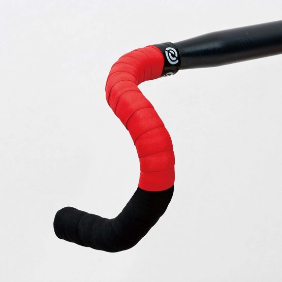 Bike Ribbon 2Tone red handlebar tape, black, standard size, unisex