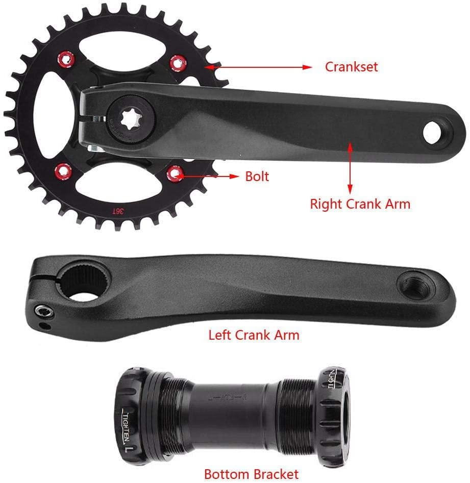 bike crank arm set