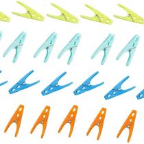 G4GADGET 24pcs Super Grip Extra Strong Plastic Clothes PegWashing Line Strong Pegs