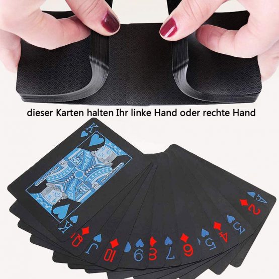 BETOY Poker Playing Cards 2 Pack 54 Pieces Waterproof PVC Multipack Poker Playing Cards Set Classic Magic Tricks Tool for Party and Game - Image 3