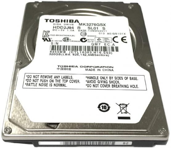 Toshiba MK3276GSX 320GB SATA 3GB/s 5400rpm 2.5 Inch Internal Hard Drive - Image 2
