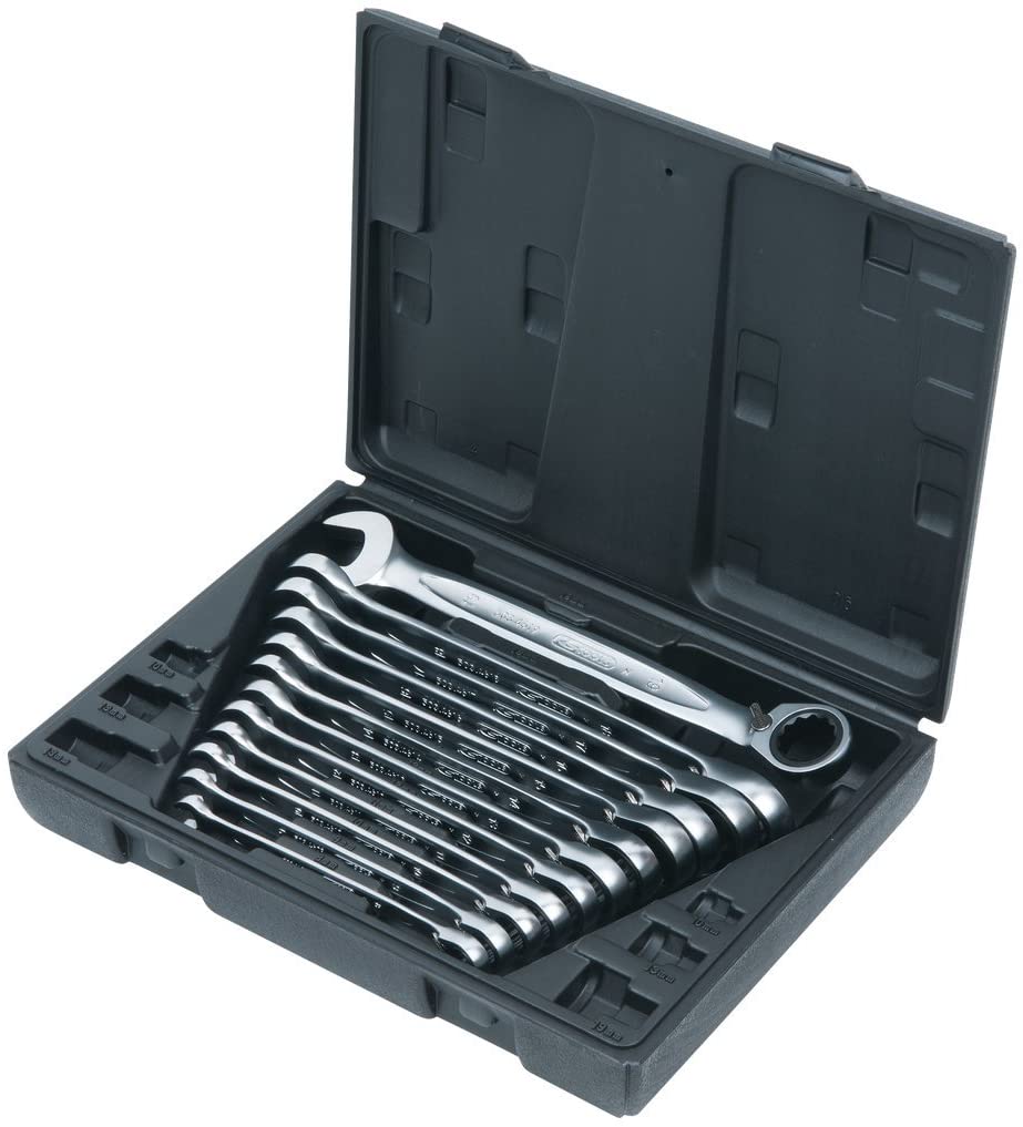 KS Tools 503.4665 8-19mm Gear+ Reversible Comb Spanner Set (6 Pieces), Chrome - Image 2
