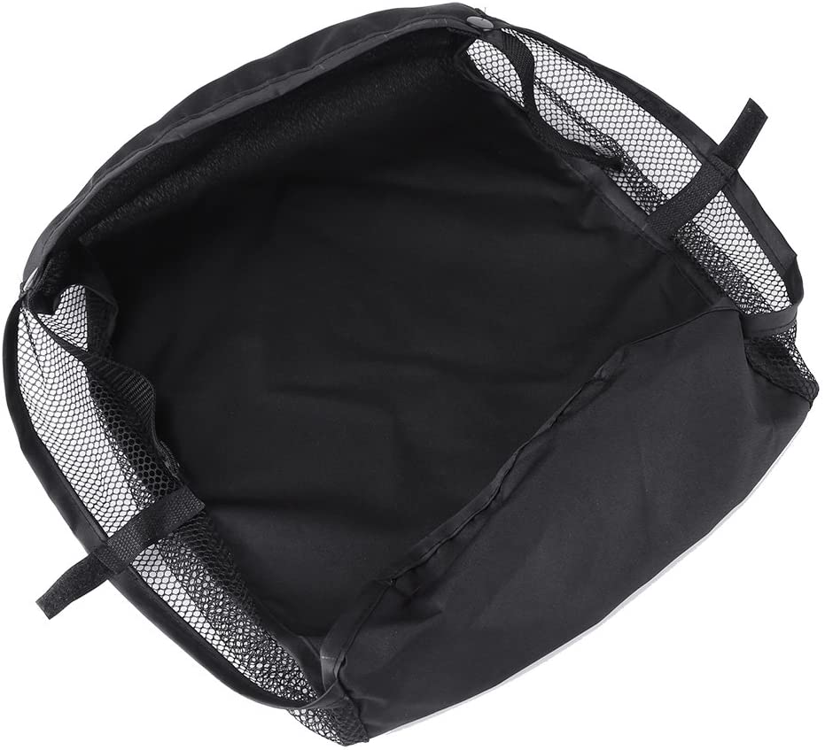 Stroller Basket, Baby Pram Bottom Basket Pushchair Shopping Storage Case Organizer Bag, black