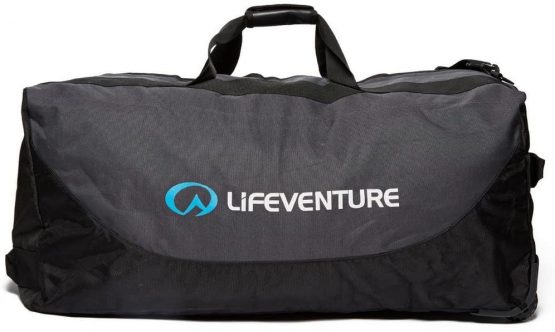 Lifeventure Expedition Duffle 120 Litres, Large Reinforced With Rugged Wheels, Folds Down Very Small, Black/Charcoal - Image 4