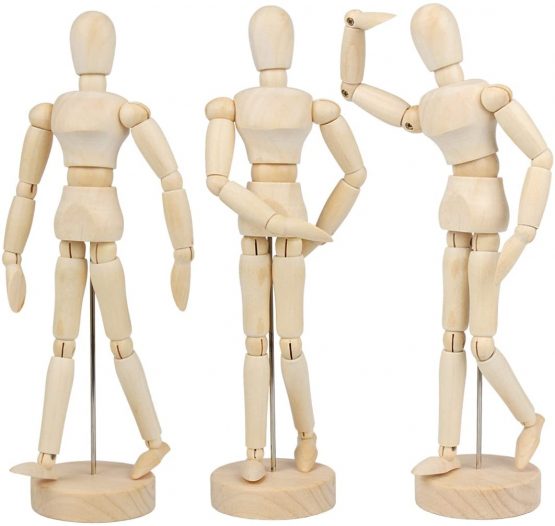 Larcele Drawing Joints Mannequins Wooden Human Body Model mrmx-01 - Image 3