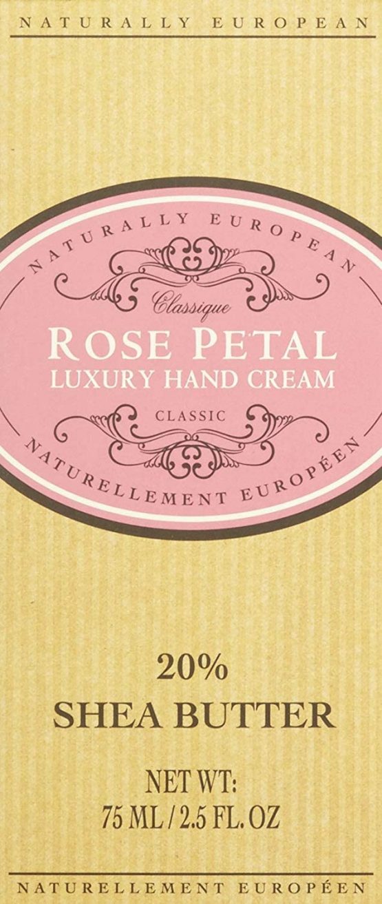 Naturally European Rose Petal Luxury Hand Cream 20% Shea Butter 75ml | Combats Dry Skin For Those Hardworking Hands | Hand Cream, Hand Cream for Very Dry Hands, Shea Butter - Image 3